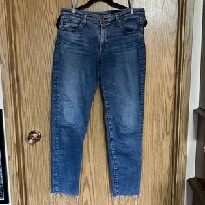 Ag Adriano Goldschmied Medium Blue Denim Jeans